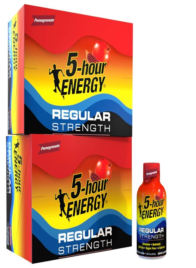 5-hour ENERGY مشروب طاقة يدوم 5 ساعات، بنكهة الرمان، 1.93 أونصة، 24 عبوة - Image 1